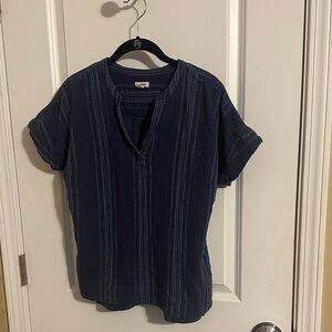 L.L. Bean Navy Blue Women's Blouse